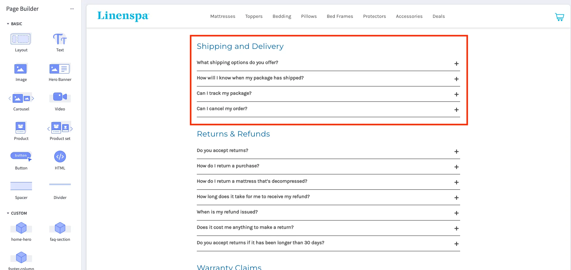 Admin navigation with 'View Store' option highlighted
