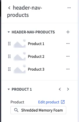 Product widget