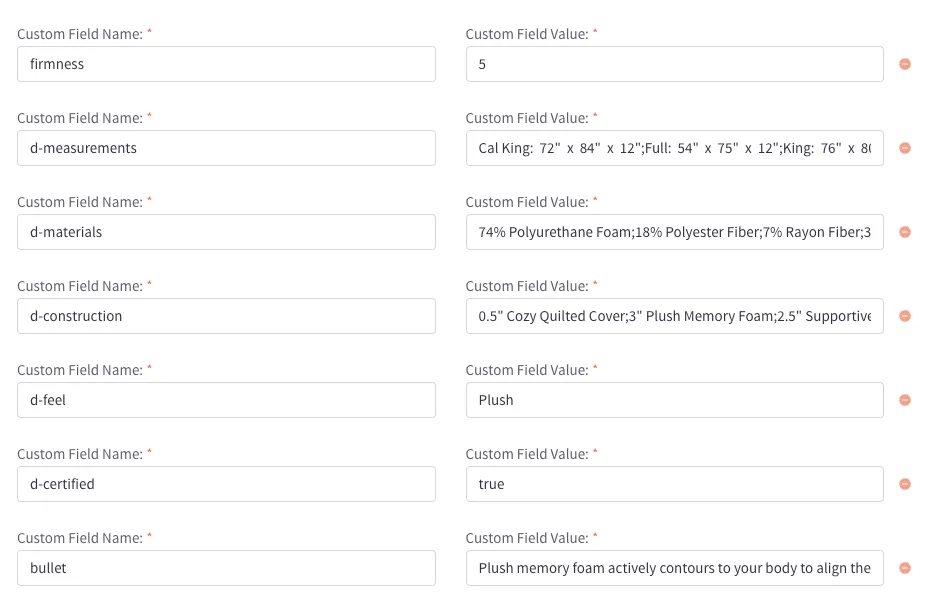 Custom field example