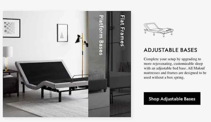 mattress base compare section