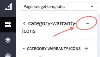 category warranty icons more settings option