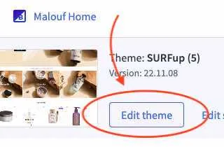 Navigating to the Page builder in BigCommerce